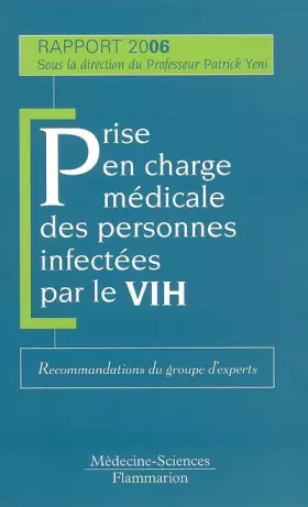 Couverture du produit · Prise en charge médicale des personnes infectées par le VIH: Recommandations du groupe d'experts