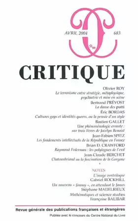 Couverture du produit · Critique, numéro 683