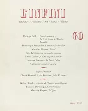Couverture du produit · L'Infini, numéro 60