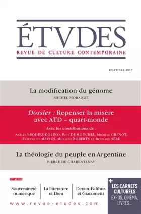 Couverture du produit · Etudes 4242 - Octobre 2017