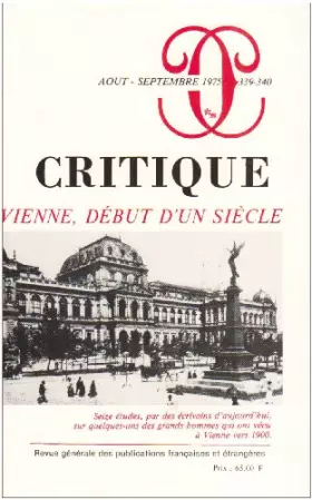 Couverture du produit · Revue Critique