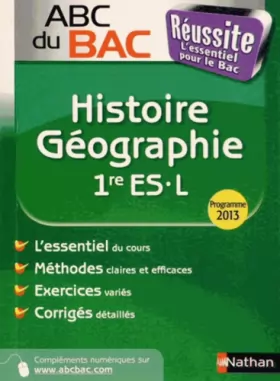 Couverture du produit · ABC du BAC Réussite Histoire-Géographie 1re ES.L