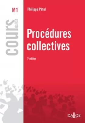 Couverture du produit · Procédures collectives - 7e éd.: Cours