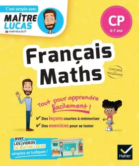 Couverture du produit · Français et Maths CP: cahier de révision et d'entrainement - C'est simple avec Maître Lucas