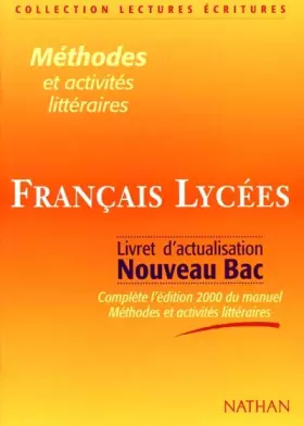 Couverture du produit · Methodes et Activites Litteraires - Francais Lycees - Livret d'Actualisation Nouveau Bac