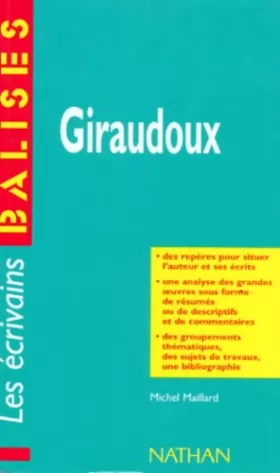 Couverture du produit · Giraudoux. Une vision globale de l'oeuvre complète de l'écrivain