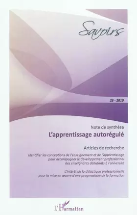 Couverture du produit · L'apprentissage autorégulé