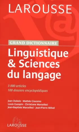 Couverture du produit · Dictionnaire de Linguistiue Coll Université Np