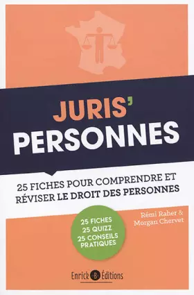 Couverture du produit · Juris'Personnes: 25 fiches pour comprendre et réviser le droit des personnes