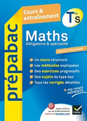 Couverture du produit · Maths Tle S Spécifique & spécialité - Prépabac Cours & entraînement: Cours, méthodes et exercices - Terminale S