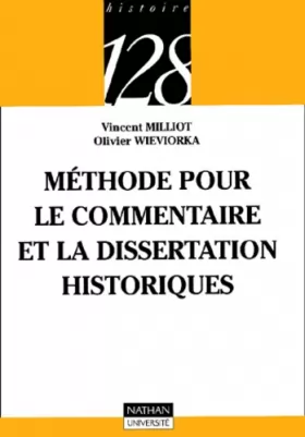 Couverture du produit · Méthode pour le commentaire et la dissertation historiques, 2e édition