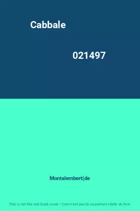 Couverture du produit · Cabbale                                                                                       021497