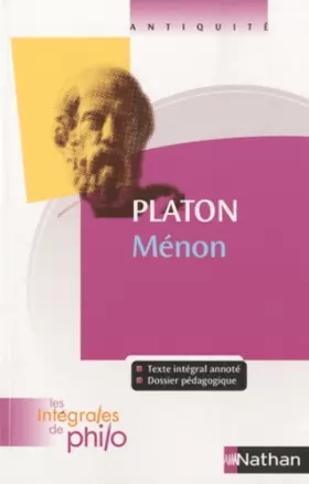 Couverture du produit · Intégrales de Philo - PLATON, Menon