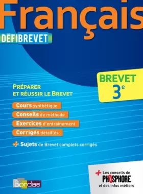 Couverture du produit · Défibrevet Français Brevet 3e