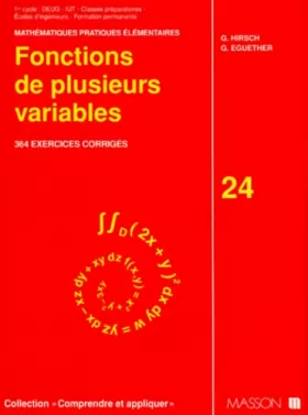 Couverture du produit · FONCTIONS DE PLUSIEURS VARIABLES. 364 exercices corrigés