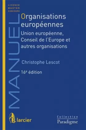 Couverture du produit · Organisations européennes