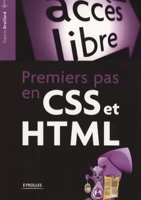 Couverture du produit · Premiers pas en CSS et HTML