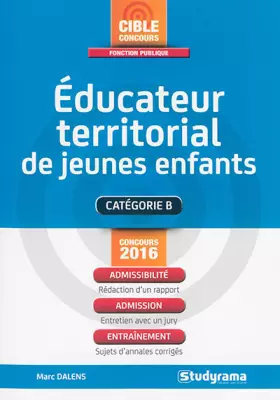 Couverture du produit · Educateur territorial de jeunes enfants