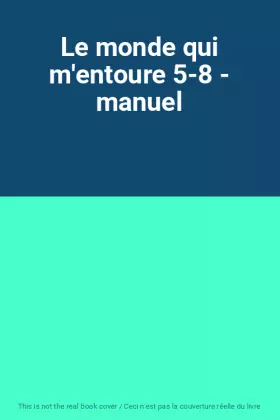 Couverture du produit · Le monde qui m'entoure 5-8 - manuel
