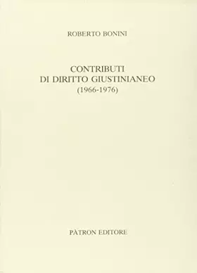Couverture du produit · Contributi di diritto giustinianeo (1966-1976)