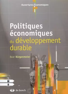 Couverture du produit · Politiques économiques du développement durable