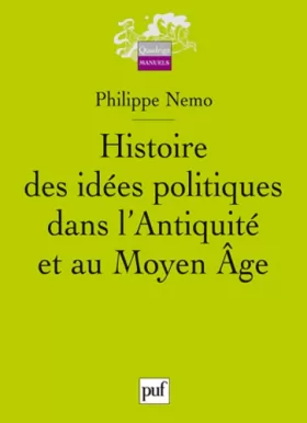 Couverture du produit · Histoire des idées politiques dans l'Antiquité et au Moyen Âge