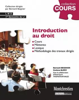 Couverture du produit · Introduction au droit : Cours et travaux dirigés premier semestre de L1