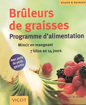 Couverture du produit · Brûleurs de graisses. Programme d'alimentation
