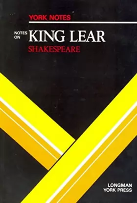 Couverture du produit · Notes on Shakespeare's "King Lear"