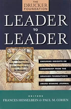 Couverture du produit · Leader to Leader Ltl, Enduring Insights on Leadership from the Drucker Foundation's Award-winning Journal Dale Carnegie Custom 