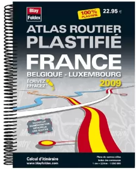 Couverture du produit · atlas routier Spirale Plastifie 09/10 : France : belgique-luxembourg