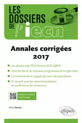 Couverture du produit · Les dossiers de l'IECN - annales 2017 corrigées