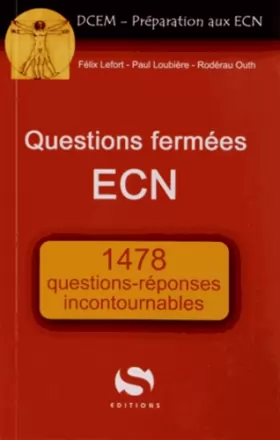 Couverture du produit · Questions fermées ECN 1478 réponses incontournables