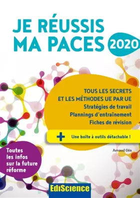 Couverture du produit · Je réussis ma PACES 2020 - Tous les secrets et les méthodes UE par UE: Tous les secrets et les méthodes UE par UE (2020)