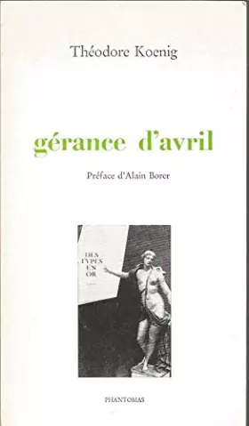 Couverture du produit · Gérance d’avril