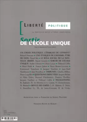 Couverture du produit · Sortir de l'école unique