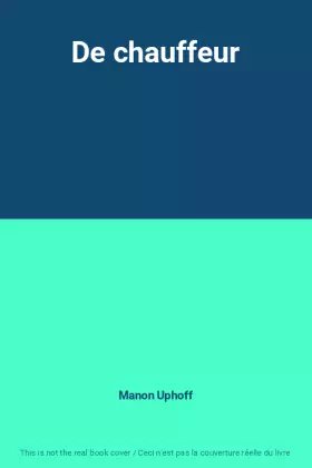 Couverture du produit · De chauffeur
