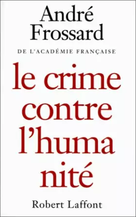 Couverture du produit · Crime contre l'humanité