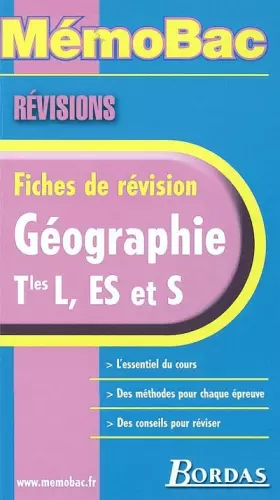 Couverture du produit · MEMO REVISION GEOGRAPHIE TERM.    (Ancienne Edition)