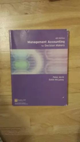 Couverture du produit · Management Accounting for Decision Makers