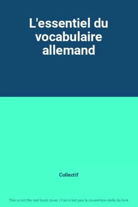 Couverture du produit · L'essentiel du vocabulaire allemand