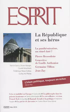Couverture du produit · Revue esprit mai 2015 la republique et ses heros