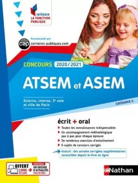 Couverture du produit · Concours ATSEM et ASEM 2020-2021 - Ecrit + Oral - N° 16 - Catégorie C - (IFP)