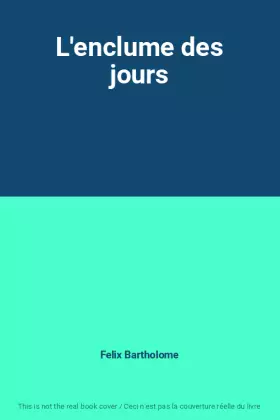 Couverture du produit · L'enclume des jours