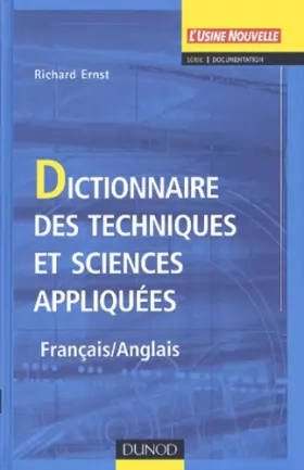 Couverture du produit · Dictionnaire des techniques et sciences appliquées (Français - Anglais)