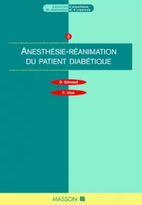 Couverture du produit · Anesthésie et réanimation du patient diabétique