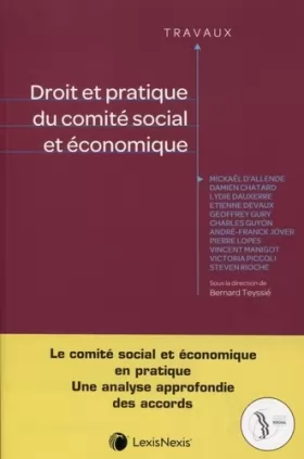 Couverture du produit · droit et pratique du comite social et economique
