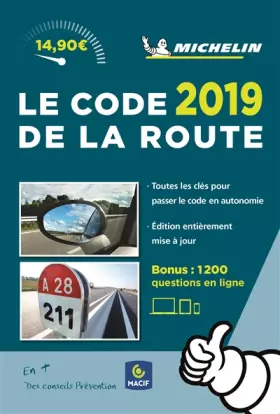 Couverture du produit · CODE DE LA ROUTE MICHELIN 2019