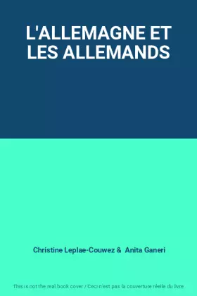Couverture du produit · L'ALLEMAGNE ET LES ALLEMANDS