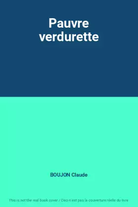 Couverture du produit · Pauvre verdurette